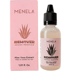 Menela Eyebrow Henna Remover front view bottle and box packaging