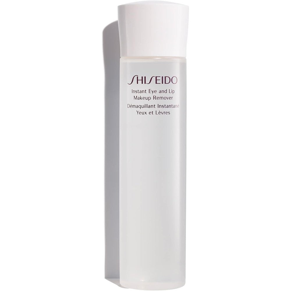Shiseido Instant Eye And Lip Makeup Remover front view bottle cosmetic