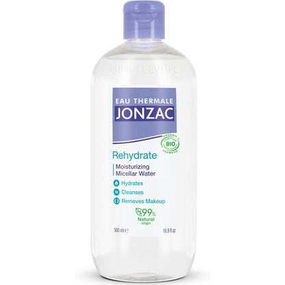 Eau Thermale Jonzac Rehydrate Moisturizing Micellar Water 500ml front view bottle for sensitive skin care