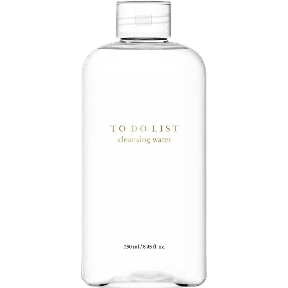 TO DO LIST Cleansing Water front view premium Korean micellar makeup remover bottle