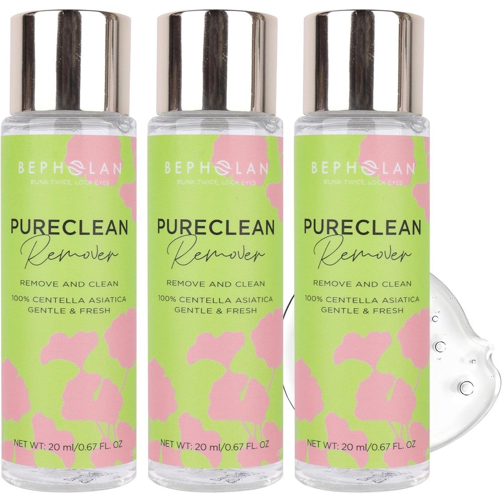 BEPHOLAN Cluster Lash Glue Remover 60ml front view bottle for DIY eyelash extension removal.