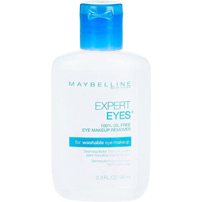 Maybelline Expert Eyes 100 Percent Oil Free Eye Makeup Remover front view bottle