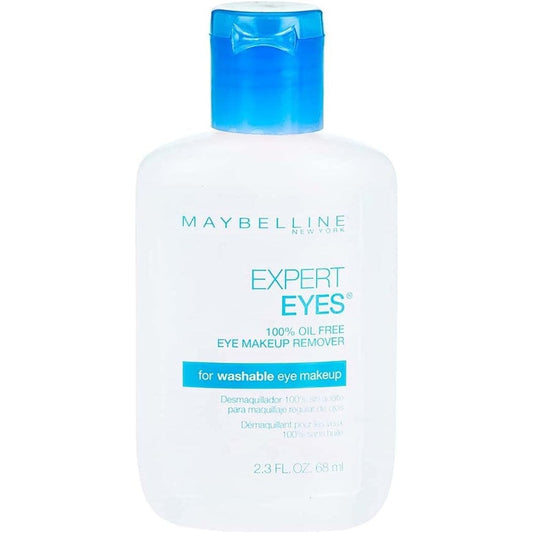 Maybelline Expert Eyes 100 Percent Oil Free Eye Makeup Remover front view bottle