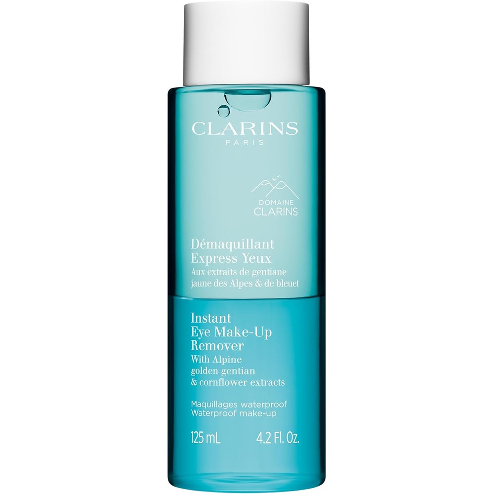Clarins Instant Eye Make Up Remover front view bottle packaging