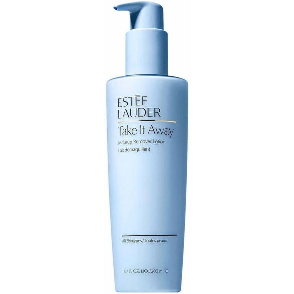 EstÃ©e Lauder Take It Away Liquid Makeup Remover Lotion front view of the 6.7 ounce bottle showing pump dispenser