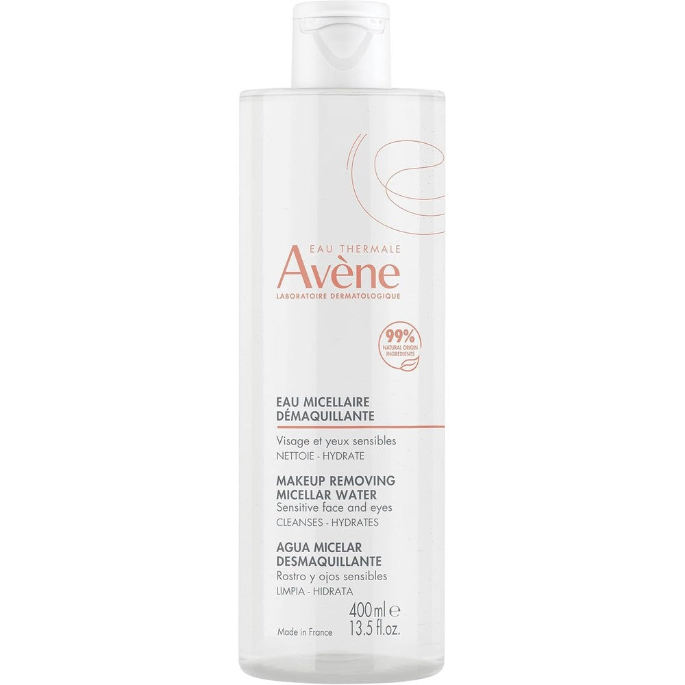 Eau Thermale AvÃ¨ne Makeup Removing Micellar Water 400ml front view bottle for sensitive skin cleansing
