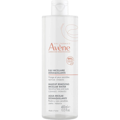 Eau Thermale AvÃ¨ne Makeup Removing Micellar Water 400ml front view bottle for sensitive skin cleansing