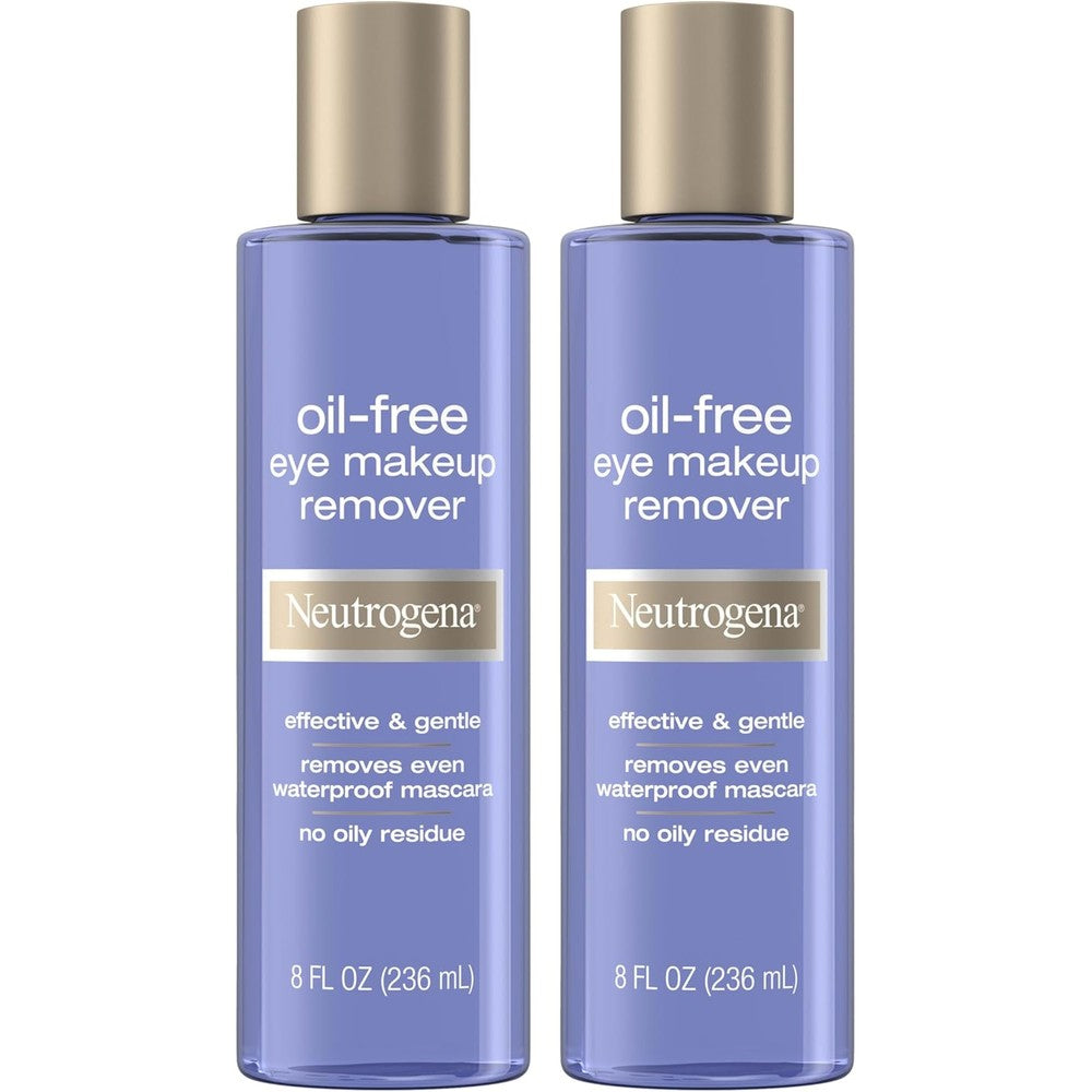 Neutrogena Oil-Free Eye Makeup Remover And Cleanser 2 Pack front view