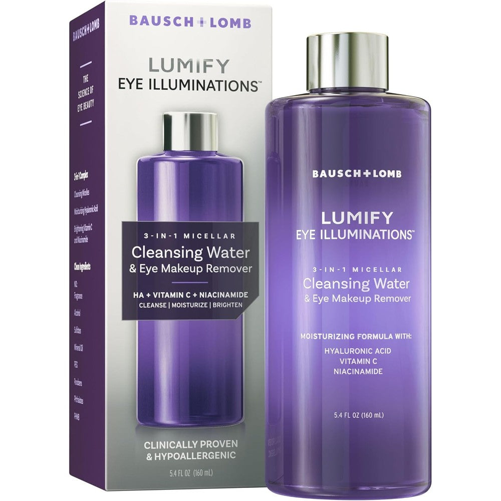 Lumify Eye Illuminations Cleansing Water bottle front view