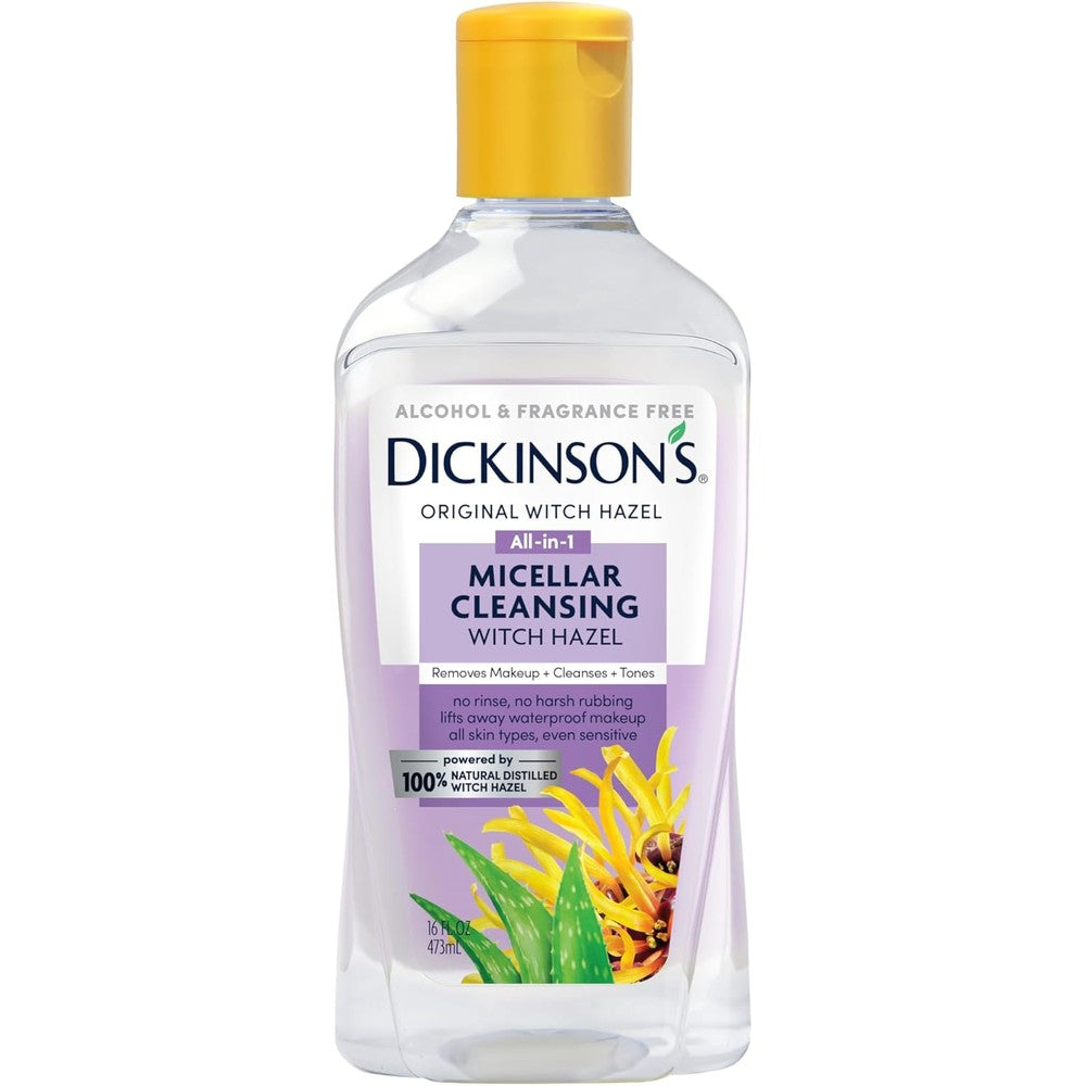Dickinson's Micellar Cleansing Witch Hazel 16 fluid ounce bottle front view