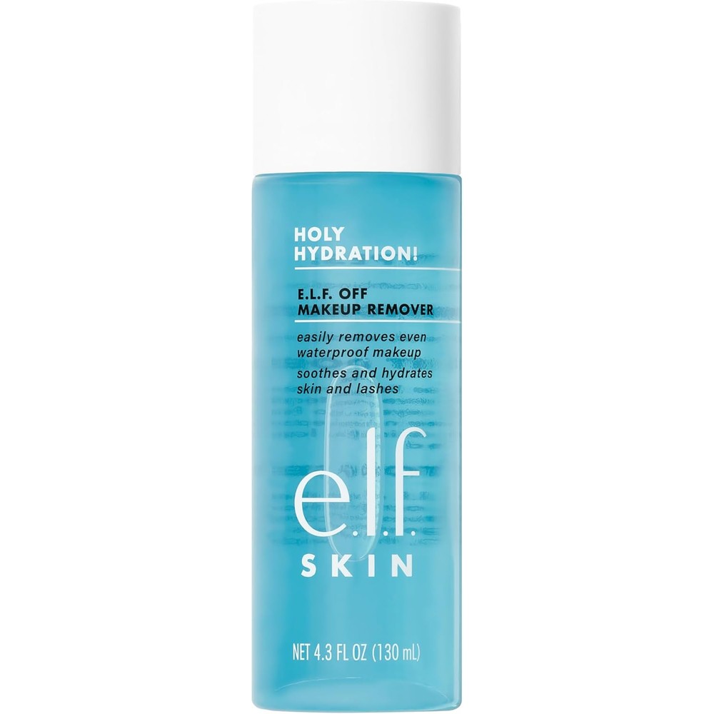 e.l.f. SKIN Holy Hydration Off Makeup Remover bottle for waterproof eye makeup removal