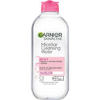 Garnier SkinActive micellar water bottle front view cosmetic cleanser