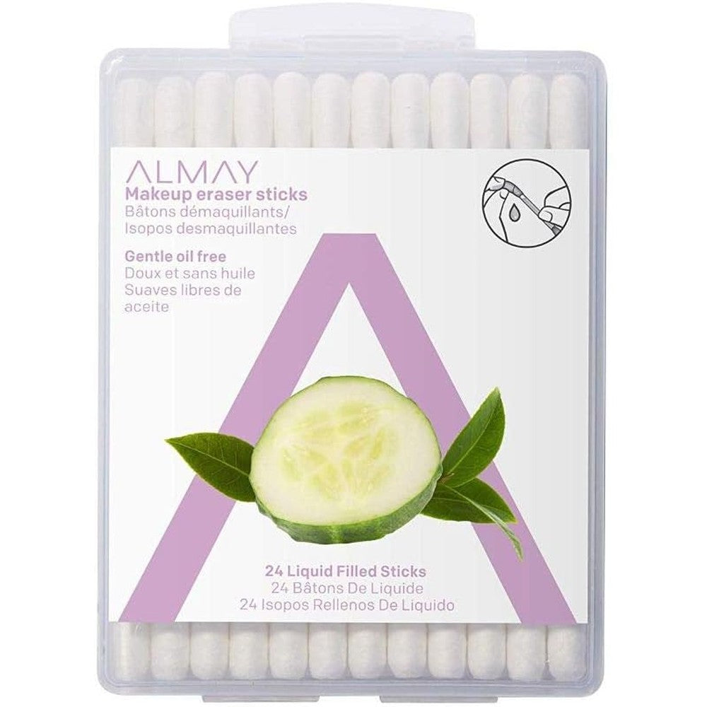 Almay Eye Makeup Remover Sticks 24 Count front view