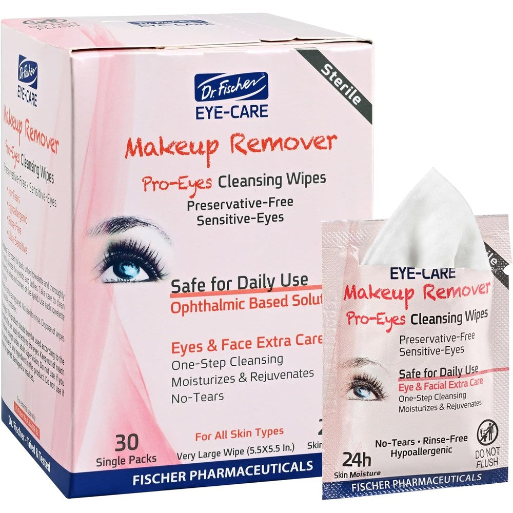 Dr. Fischer Sensitive Skin Makeup Remover Wipes front view packaging