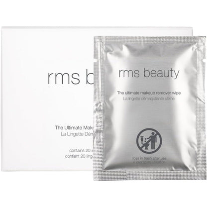 RMS Beauty Ultimate Makeup Remover Wipes front packaging view