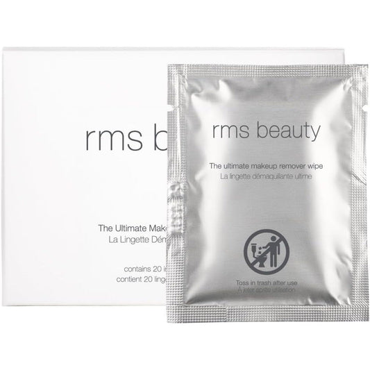RMS Beauty Ultimate Makeup Remover Wipes front packaging view