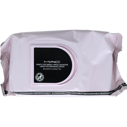 MAC Gently Off Wipes Plus Micellar Water front view packaging