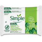 Simple Kind To Skin Micellar Makeup Remover Wipes front view for sensitive skin