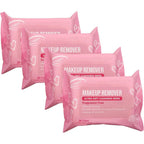 Air Jungles Makeup Remover Wipes 4 pack front view showcasing the packaging for sensitive skin.
