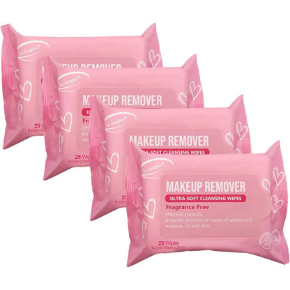 Air Jungles Makeup Remover Wipes 4 pack front view showcasing the packaging for sensitive skin.