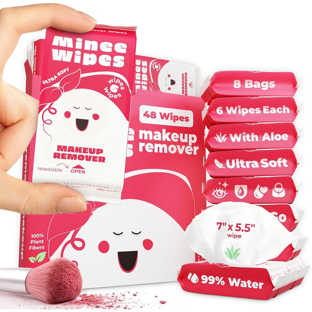 Moonies Impossibly Compact Travel Makeup Remover Wipes front packaging view