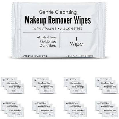 World Amenities makeup remover wipes front packaging view