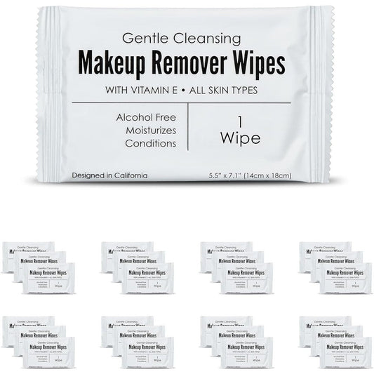 World Amenities makeup remover wipes front packaging view