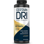 Certain Dri body powder front view bottle packaging