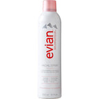 Evian facial spray front view showing the 300 milliliters bottle