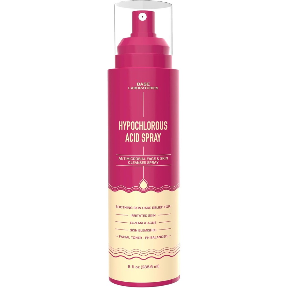 Base Laboratories Hypochlorous Acid Spray front view 8 fluid ounces bottle