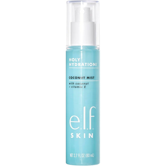 e.l.f. SKIN Holy Hydration Coconut Mist bottle showing fine spray nozzle