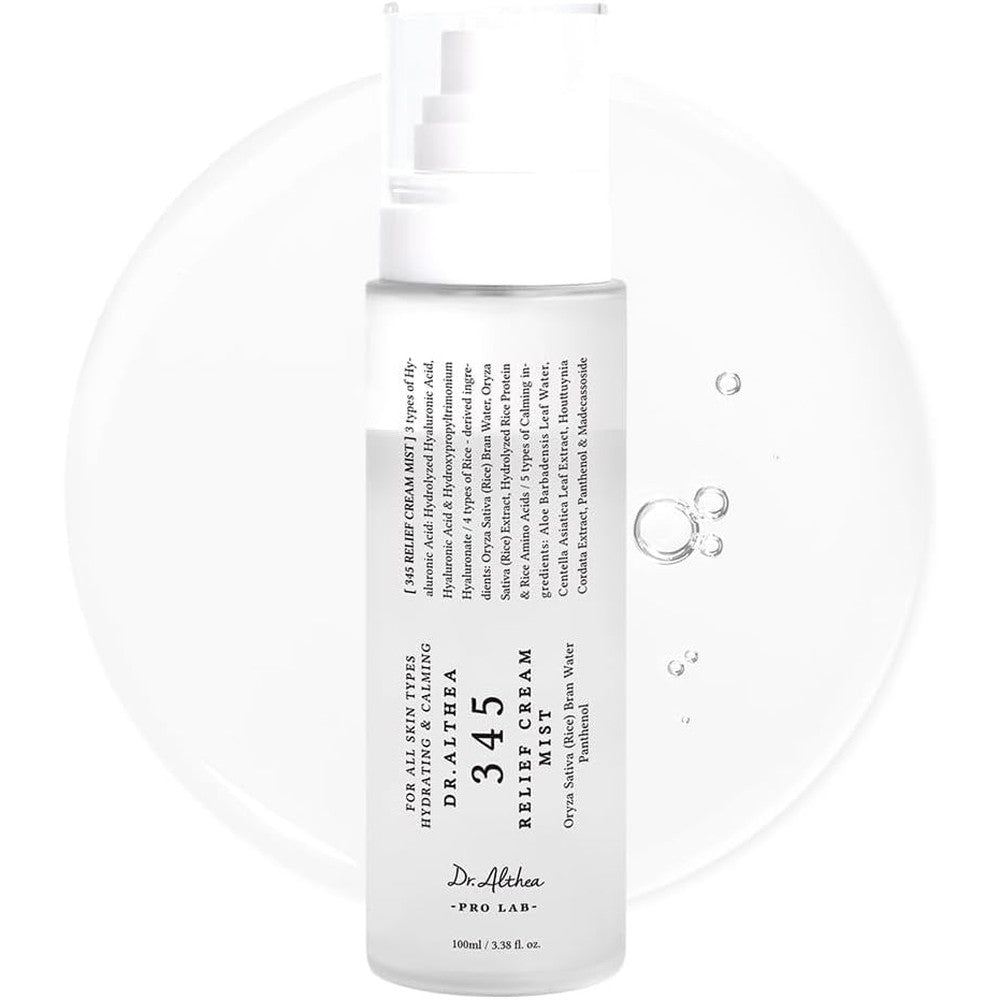 Dr Althea 345 Relief Cream Mist front view bottle on a clean background