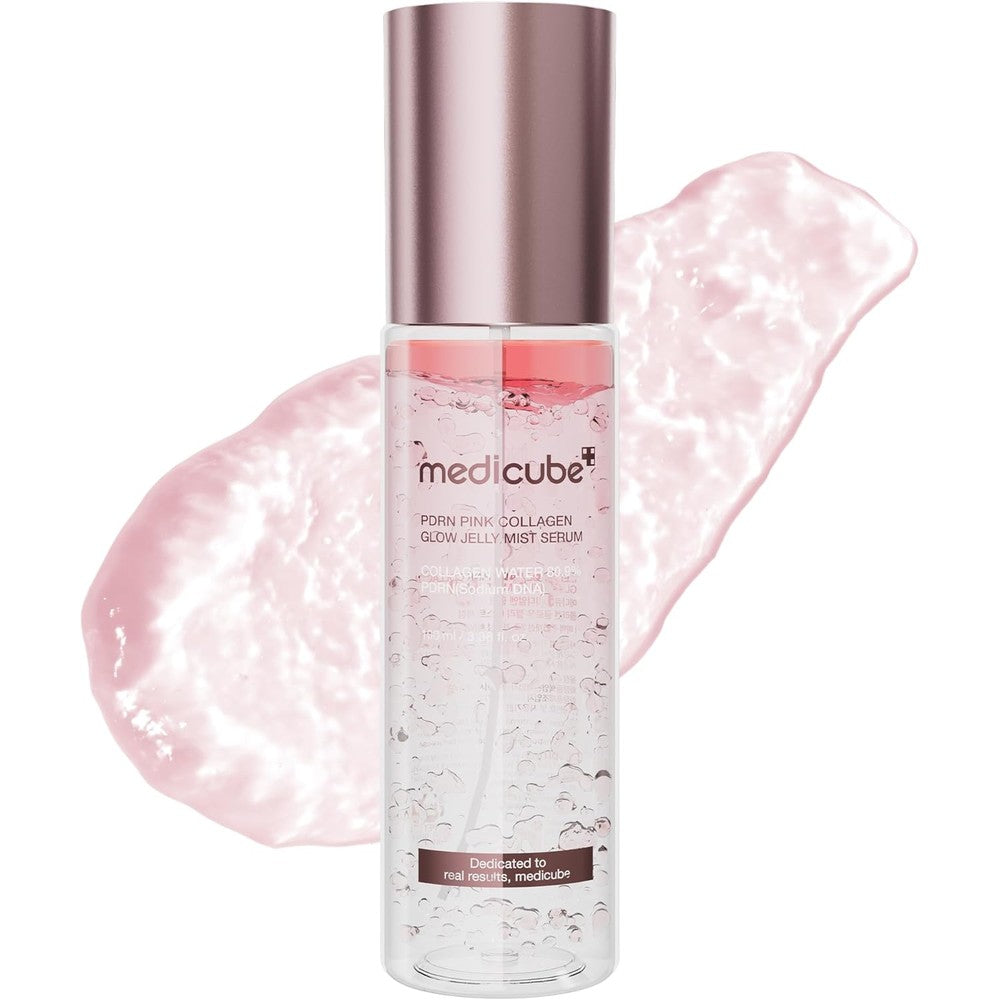 Medicube PDRN Pink Collagen Glow Jelly Mist Serum front view