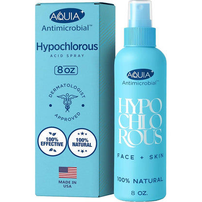 Aquia Hypochlorous Acid Spray 8 Fluid Ounces front packaging