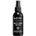 NYX Professional Makeup matte finish setting spray front view sixty milliliters bottle