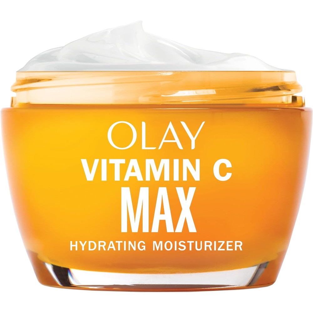 Olay Regenerist Vitamin C and Peptide 24 MAX face moisturizer front view showing authentic packaging for skin brightening