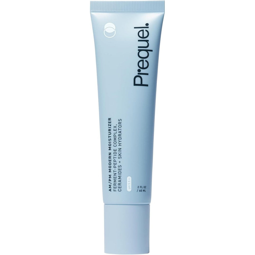 Prequel AM/PM Modern Moisturizer face cream tube front view