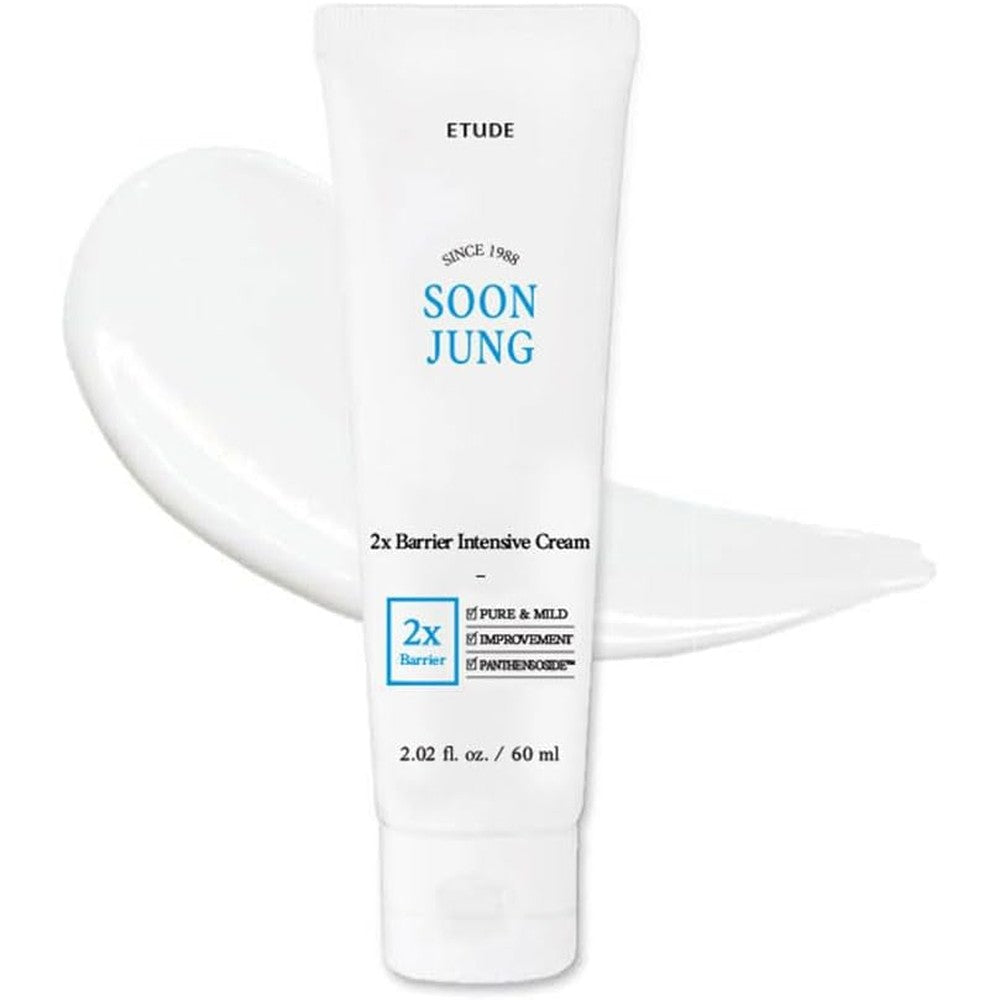 Etude House SoonJung 2x Barrier Intensive Cream front view tube on a white background
