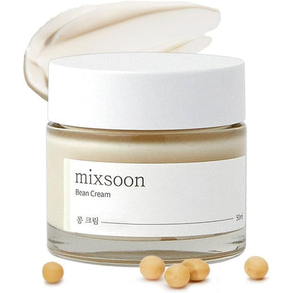 Mixsoon Bean Cream 50ml front view jar showing authentic Korean skincare packaging