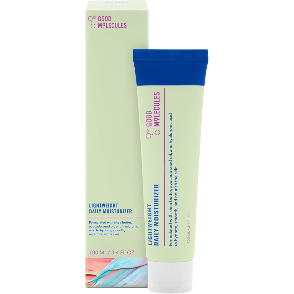 Good Molecules Lightweight Daily Moisturizer 100ml front view packaging for daily skincare hydration