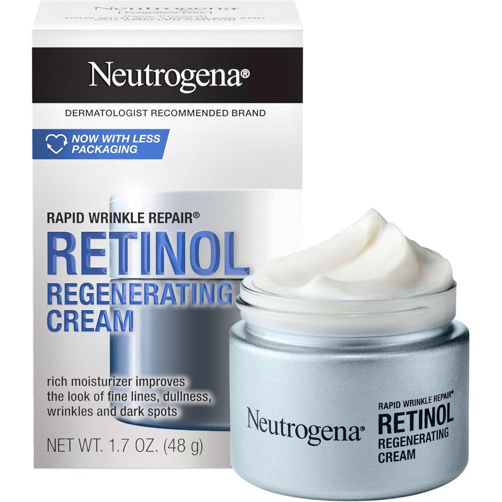 Neutrogena Rapid Wrinkle Repair Retinol Regenerating Cream front view packaging
