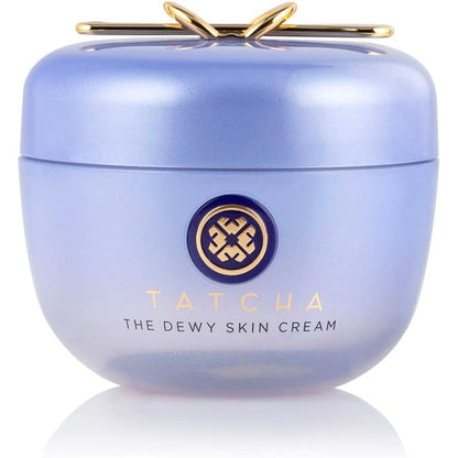 Tatcha The Dewy Skin Cream rich moisturizer purple jar front view