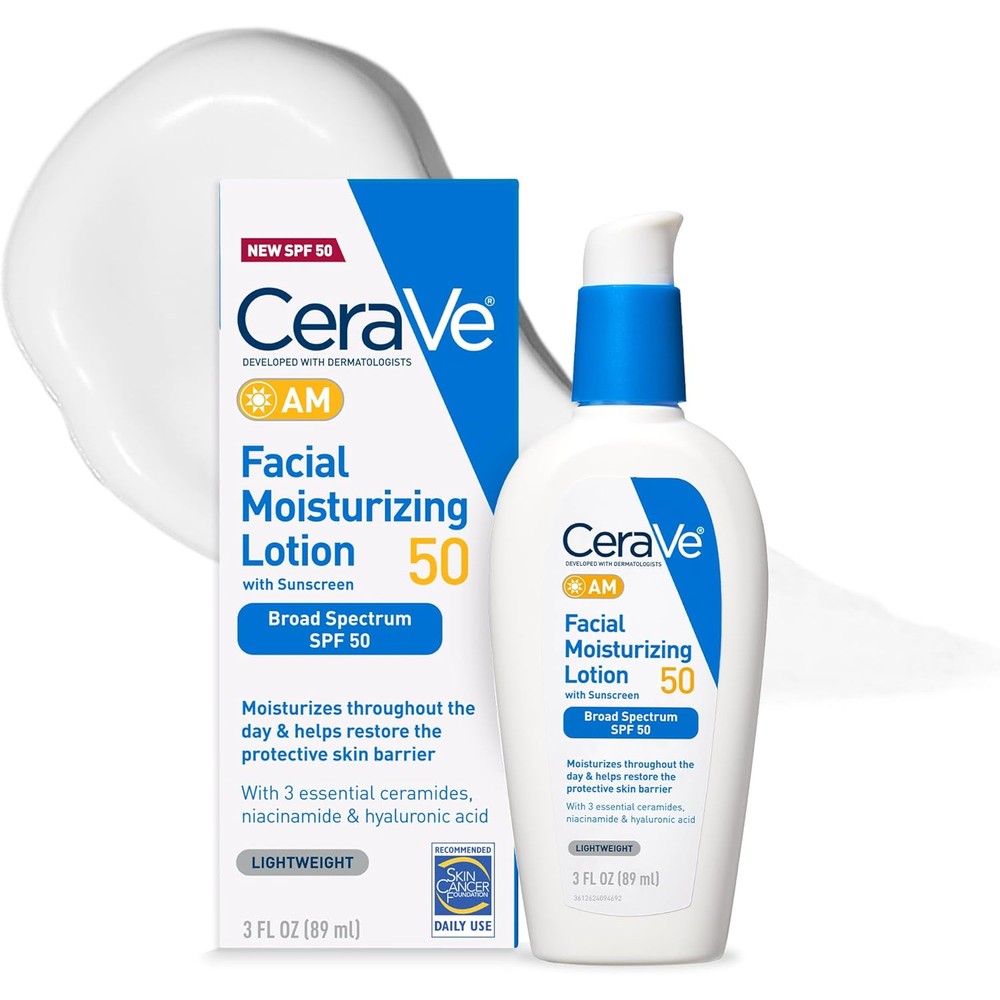 CeraVe AM Facial Moisturizing Lotion SPF 50 packaging front view