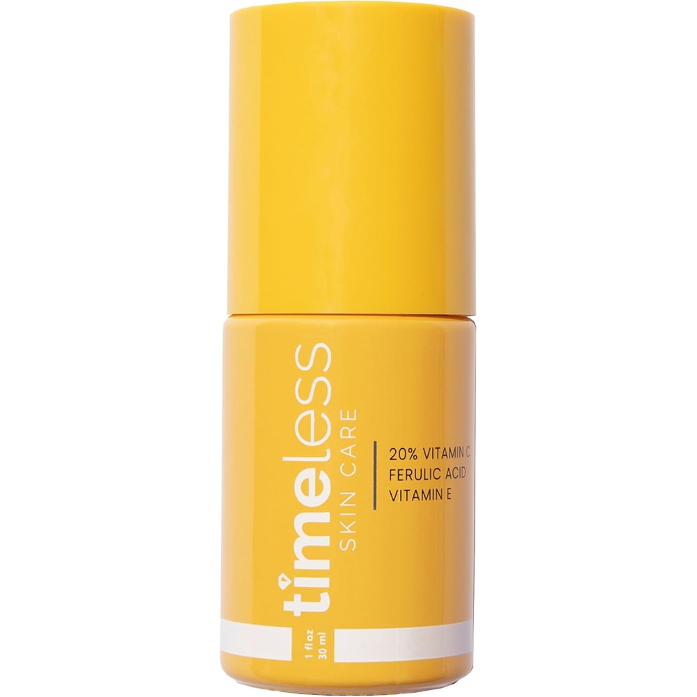 Timeless Skin Care 20 percent Vitamin C serum bottle front view