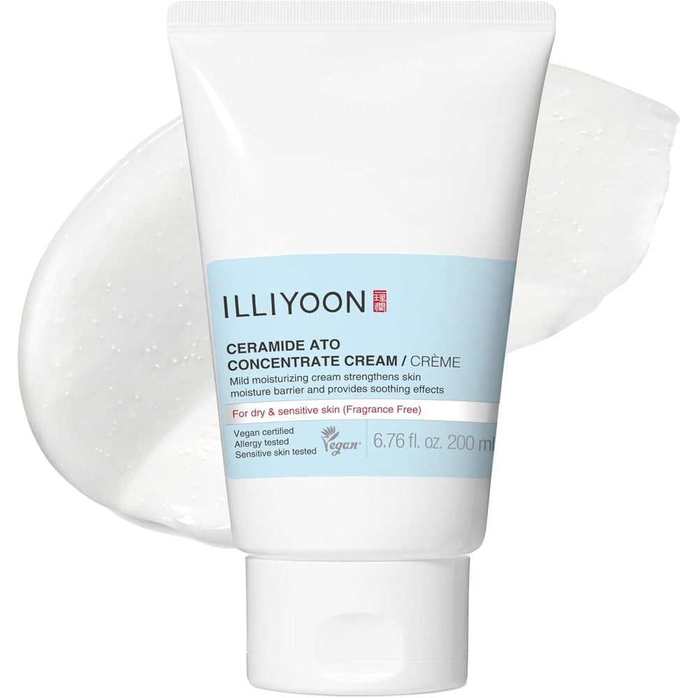 Illiyoon Ceramide Ato Concentrate Cream front view tube container packaging