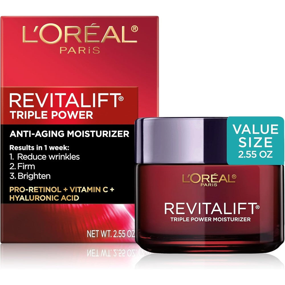 L'Oreal Revitalift Triple Power anti-aging moisturizer with retinol and vitamin C