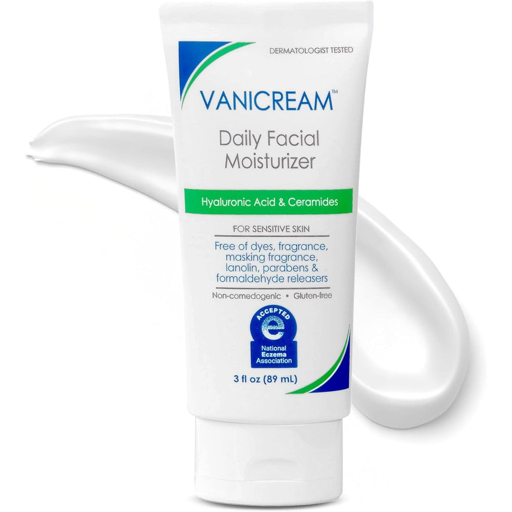 Vanicream Daily Facial Moisturizer 3 fluid ounce tube front view