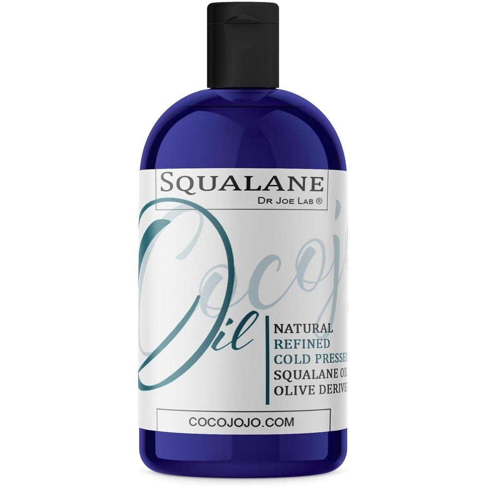 Dr Joe Lab Squalane Oil front view bottle of pure plant derived face moisturizer