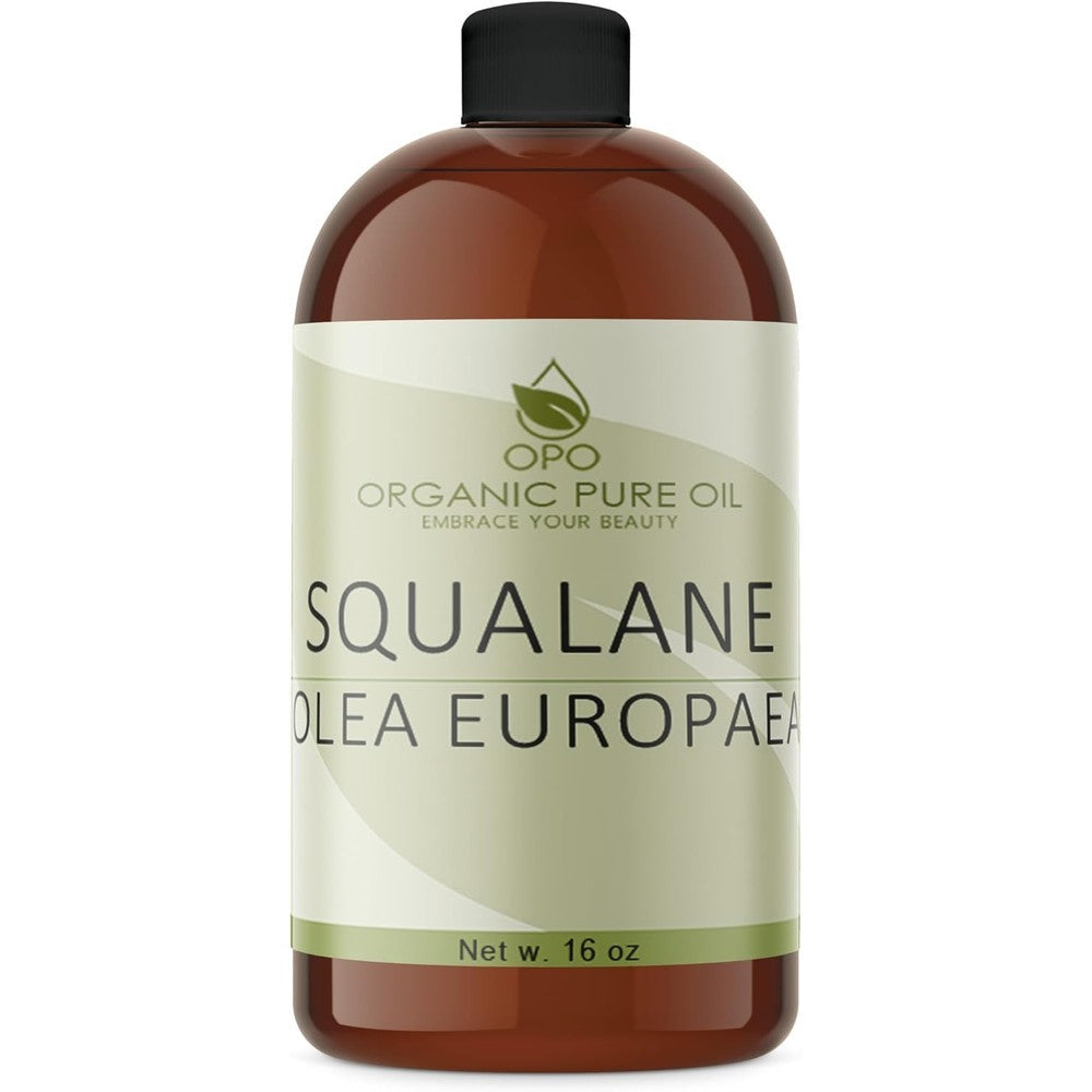 OPO Squalane Oil front view 16 ounce bottle pure plant derived olive moisturizer