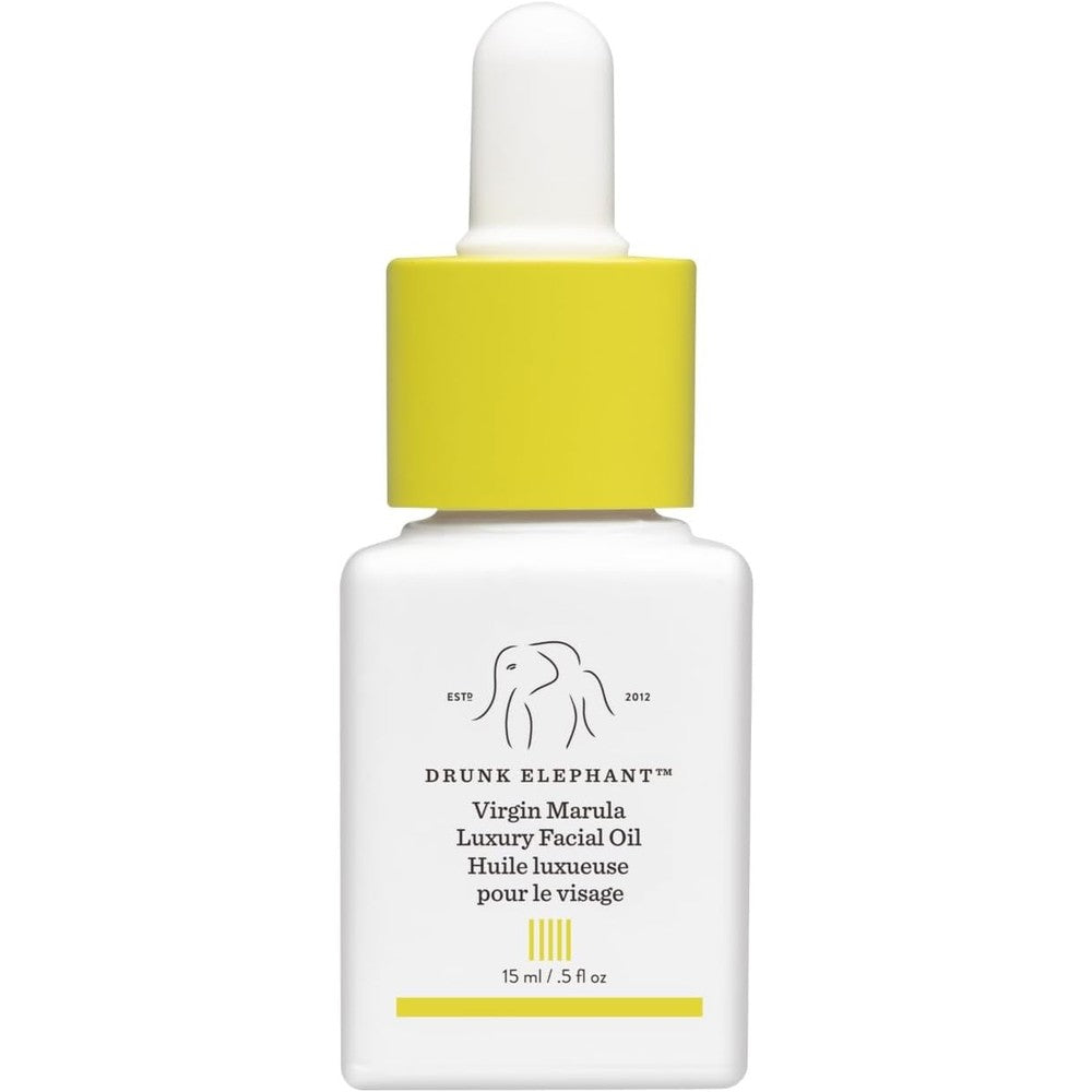Drunk Elephant Virgin Marula Luxury Facial Oil 30ml bottle for glowing skin
